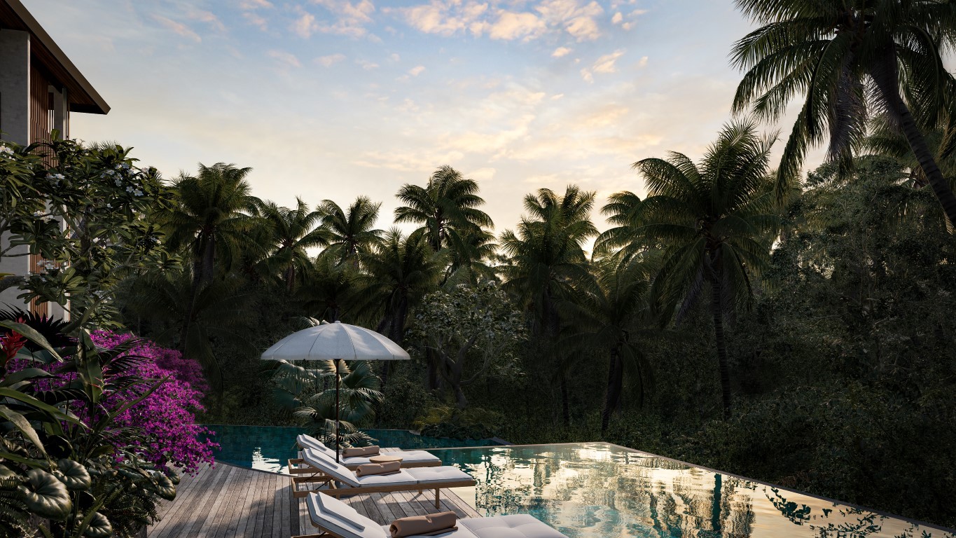 Residential three-storey complex located on a hill, in Ubud district - Фото 6