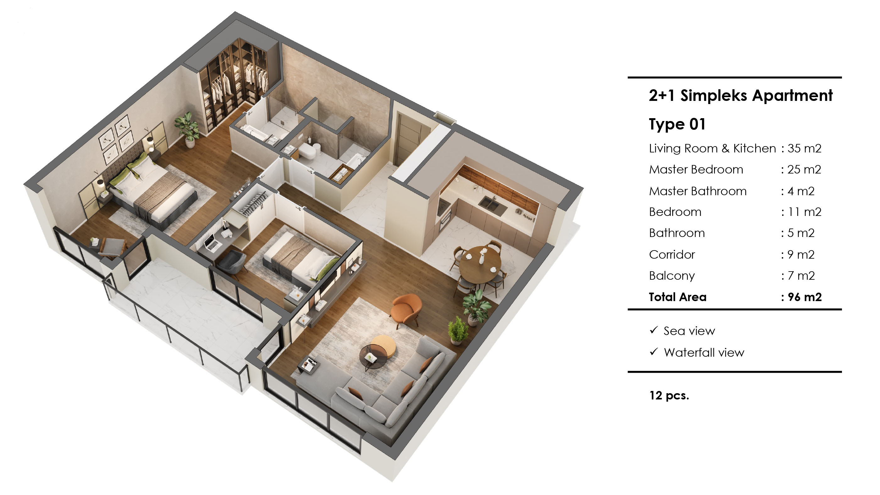 Rixos Residence: luxury apartments by the sea in Antalya with views of the coast and premium infrastructure - Фото 9