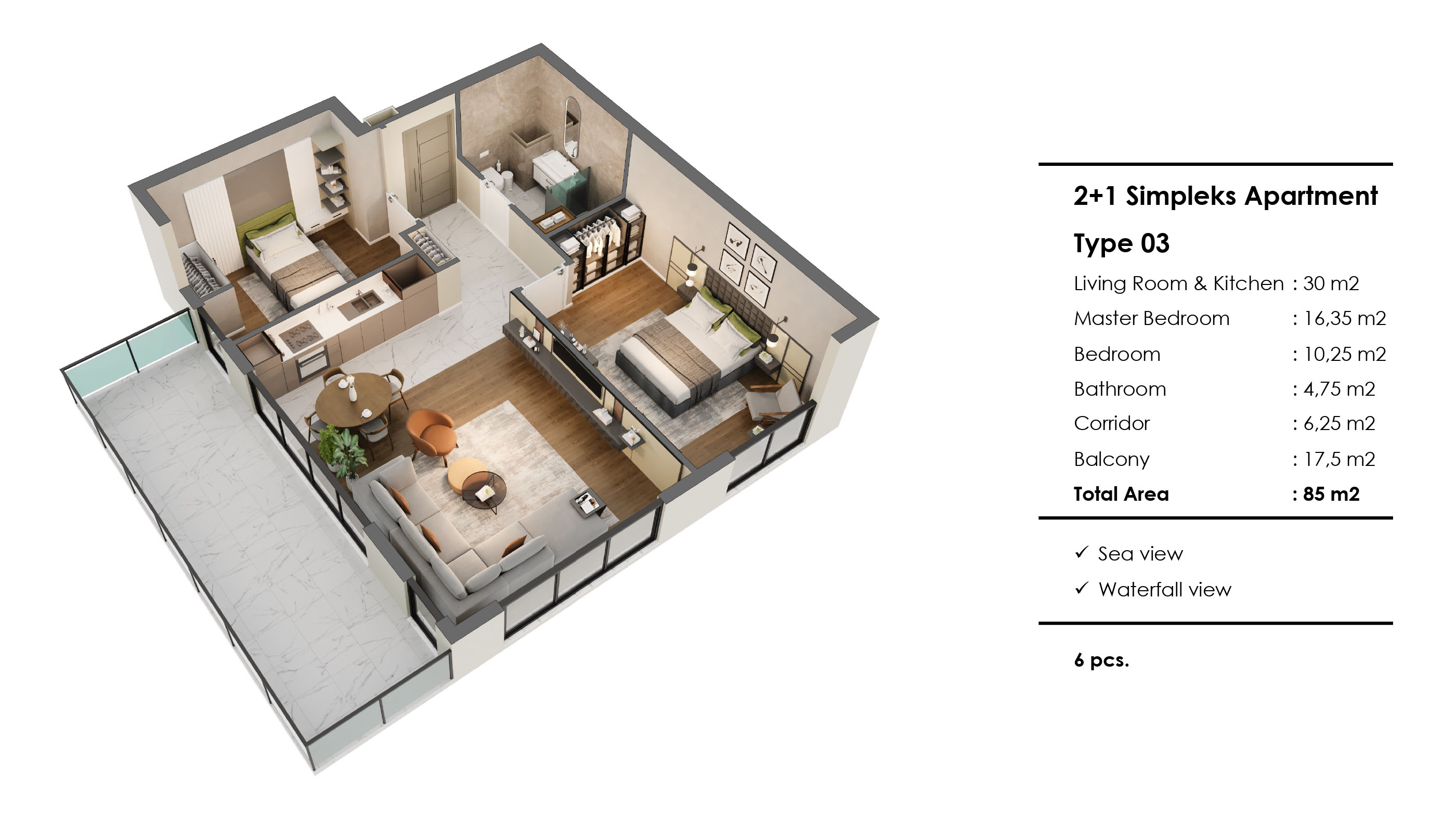 Rixos Residence: luxury apartments by the sea in Antalya with views of the coast and premium infrastructure - Фото 11