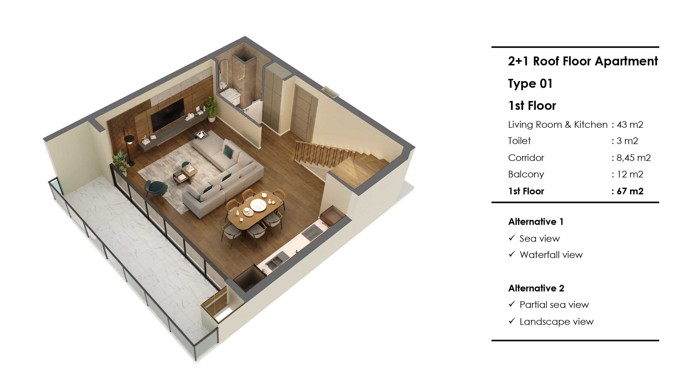 Rixos Residence: luxury apartments by the sea in Antalya with views of the coast and premium infrastructure - Фото 13