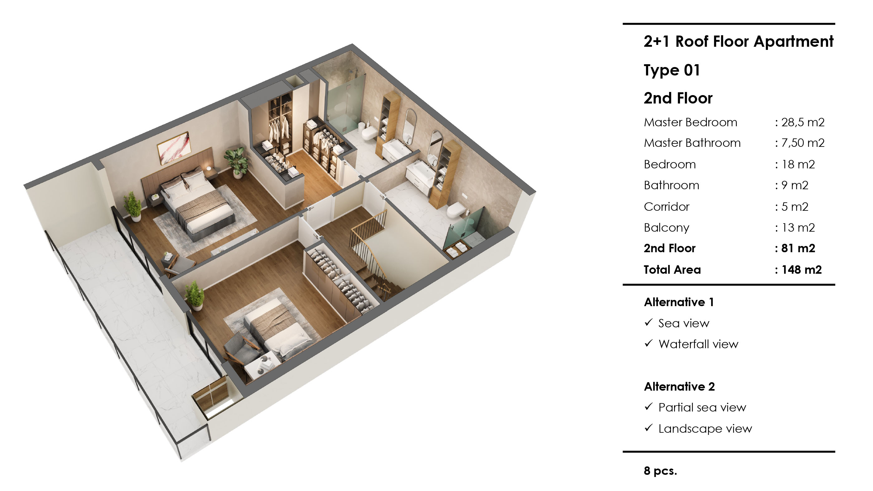 Rixos Residence: luxury apartments by the sea in Antalya with views of the coast and premium infrastructure - Фото 14