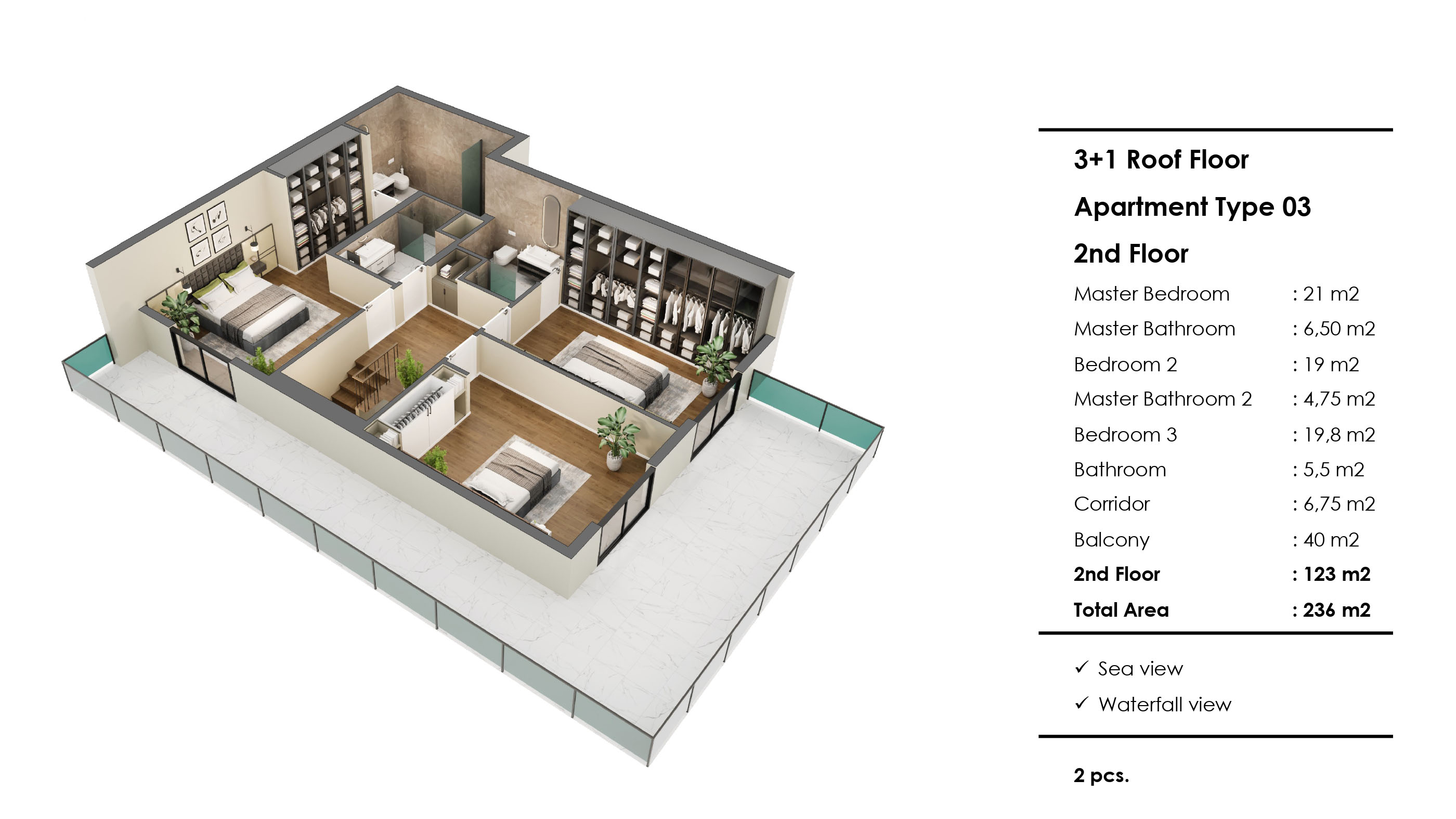 Rixos Residence: luxury apartments by the sea in Antalya with views of the coast and premium infrastructure - Фото 19