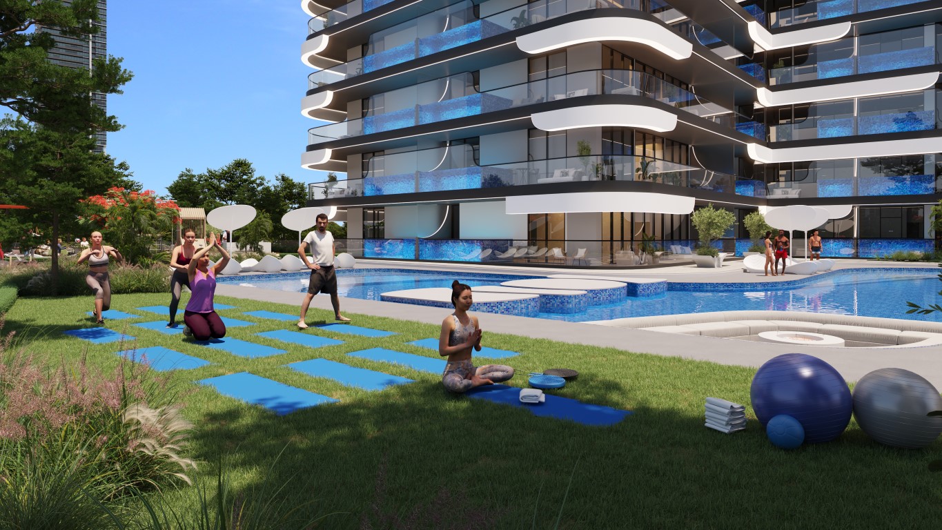 Luxury 23-storey complex Samana Resorts, with individual pools in each apartment, Dubai - Фото 9